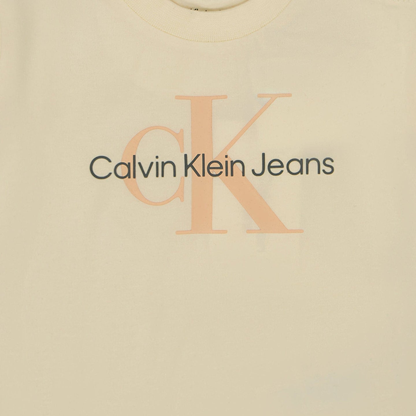 Calvin Klein Baby Jongens T-shirt Beige 62