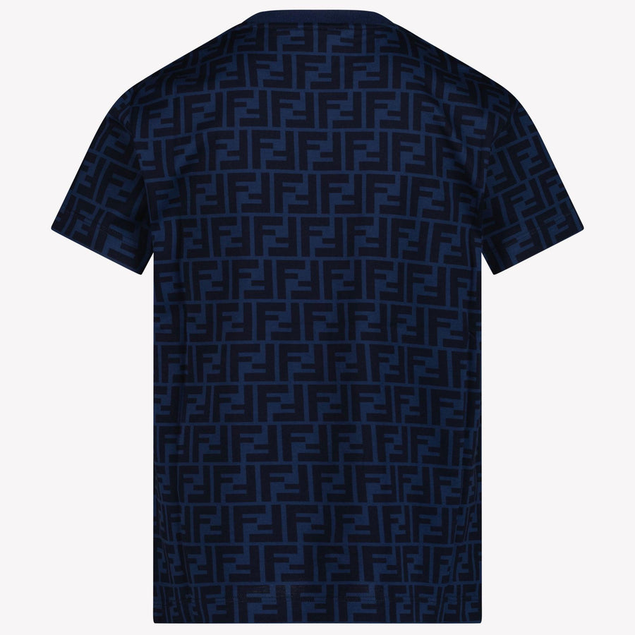Fendi Ragazzo Unisex Maglietta dentro Navy