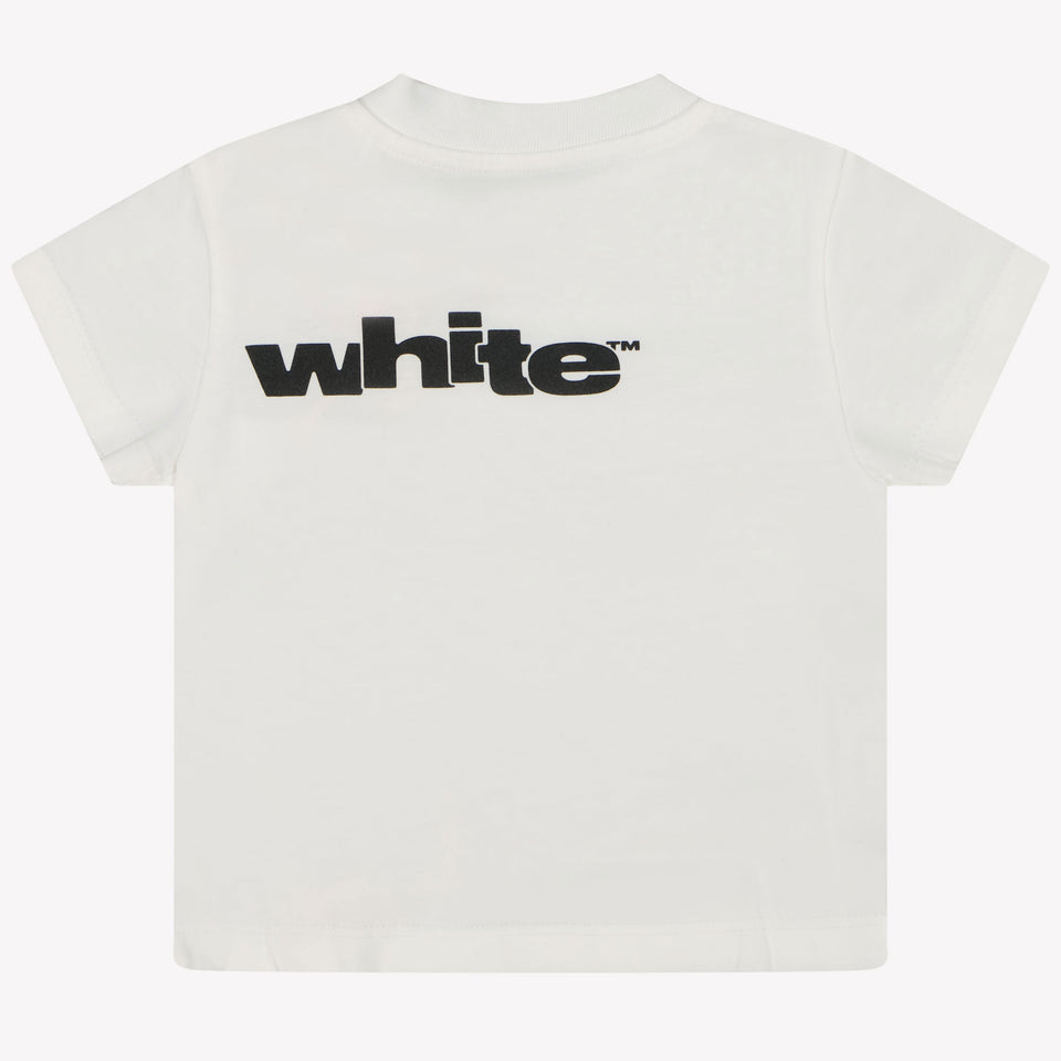 Off-White Bebé Chicos Camiseta en Blanco