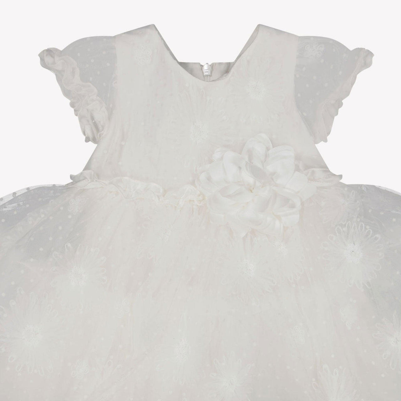 MonnaLisa Baby Mädchen Kleid Grauweiß