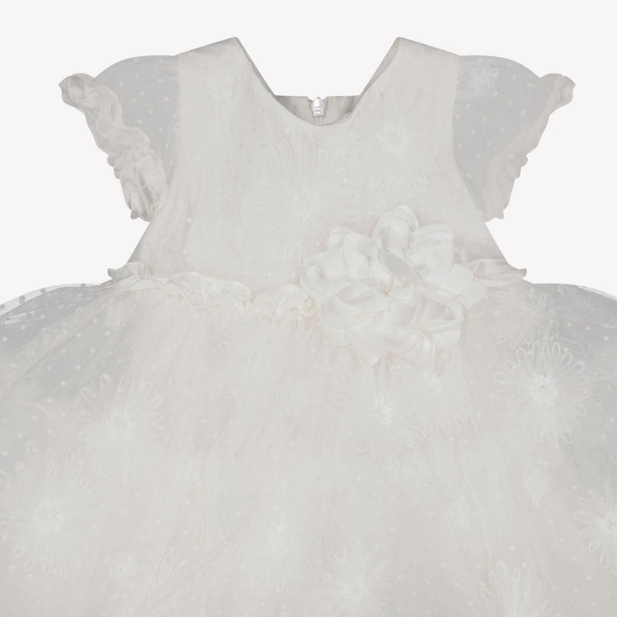 MonnaLisa Baby Mädchen Kleid Grauweiß