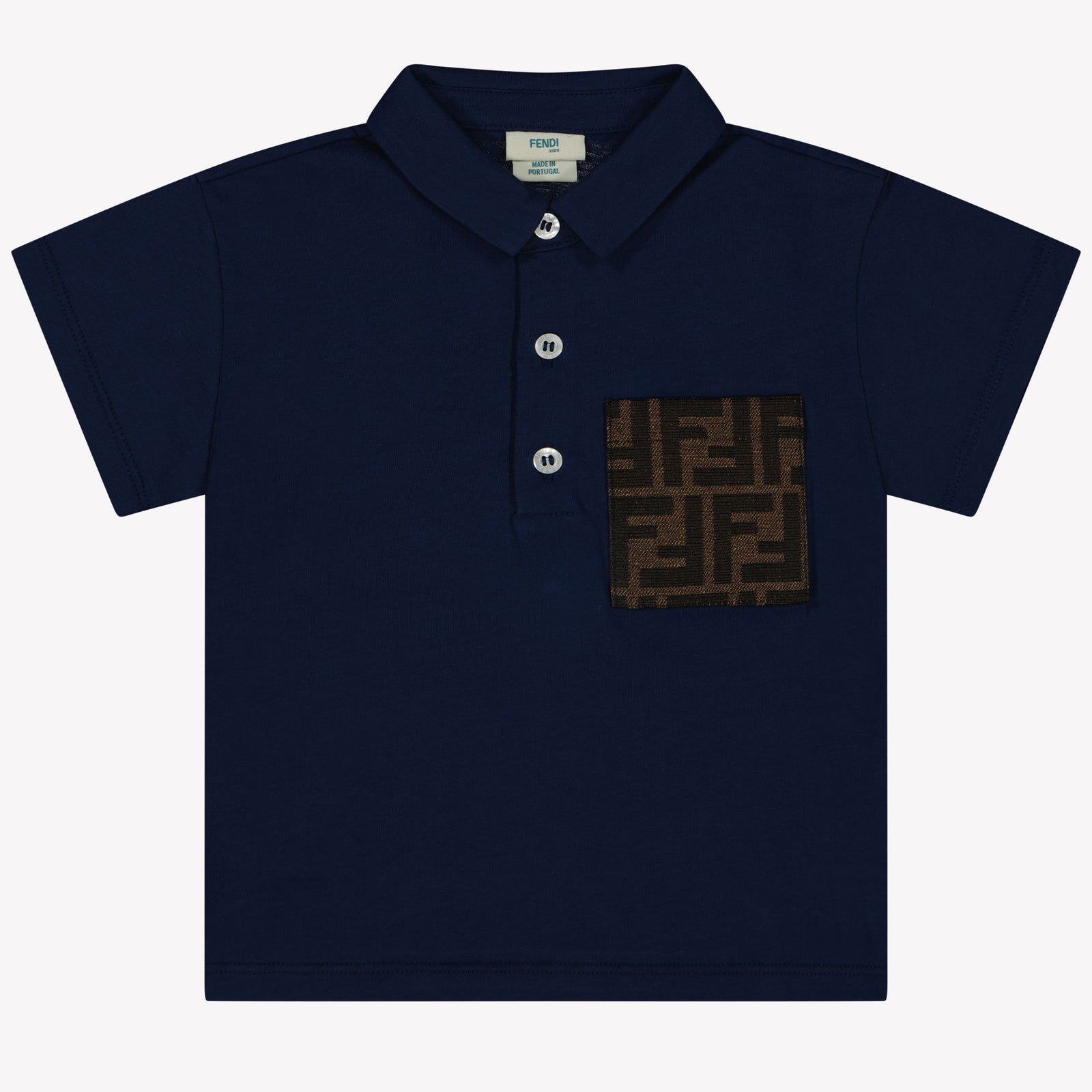 Fendi Baby Jungen Polo in Marineblau