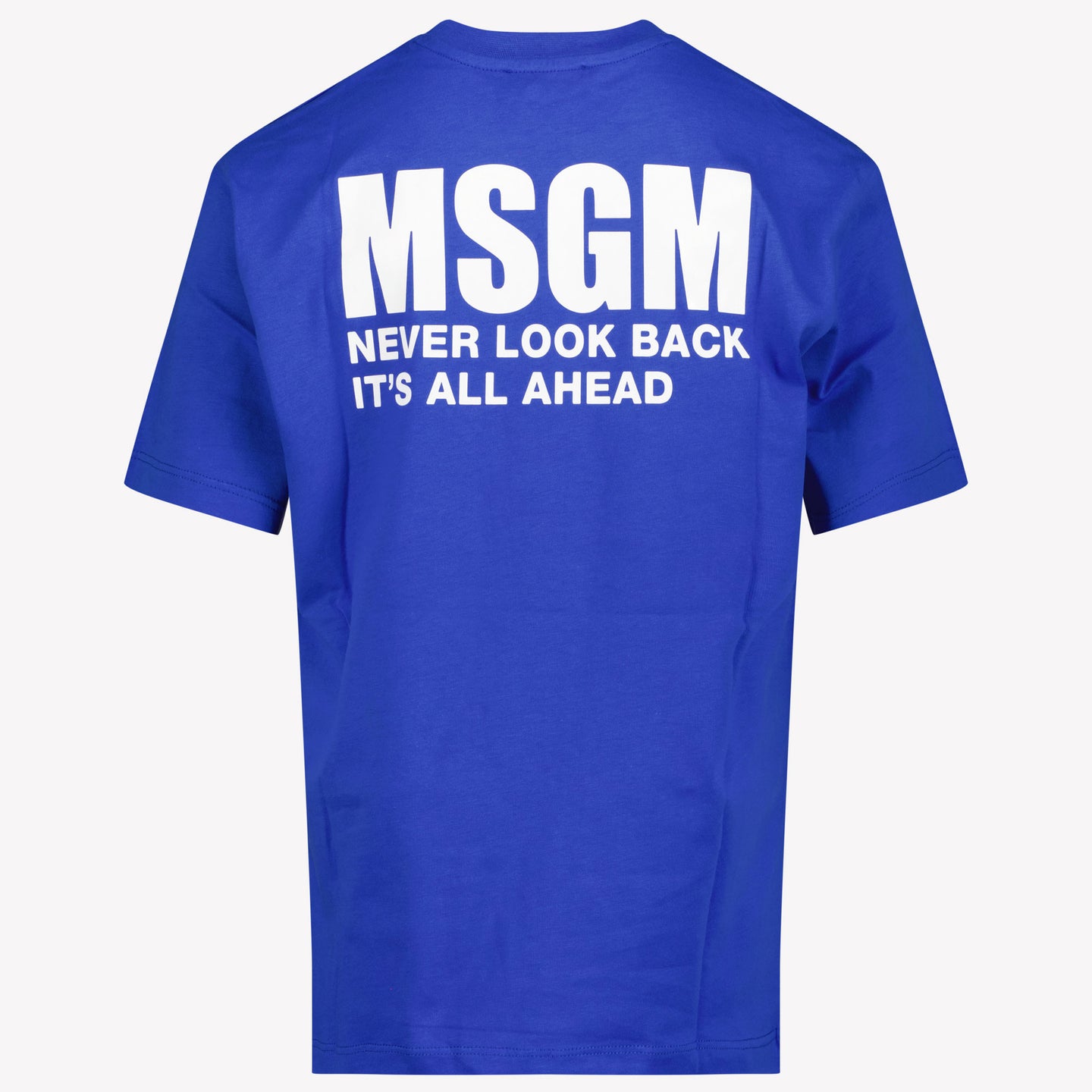 MSGM Unisex Maglietta Blu Cobalto