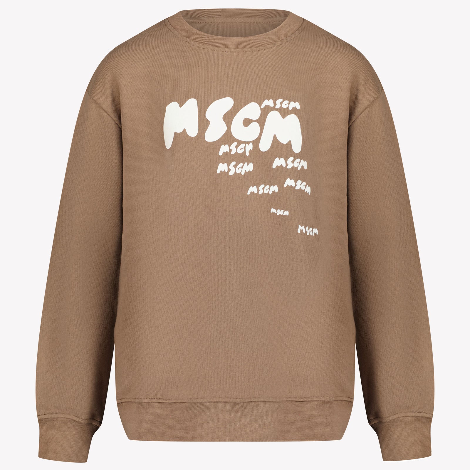 MSGM Kids Boys Sweater in Brown