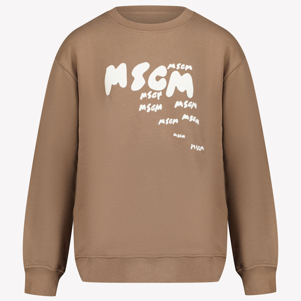 MSGM Ragazzo Ragazzi Maglione in Marrone