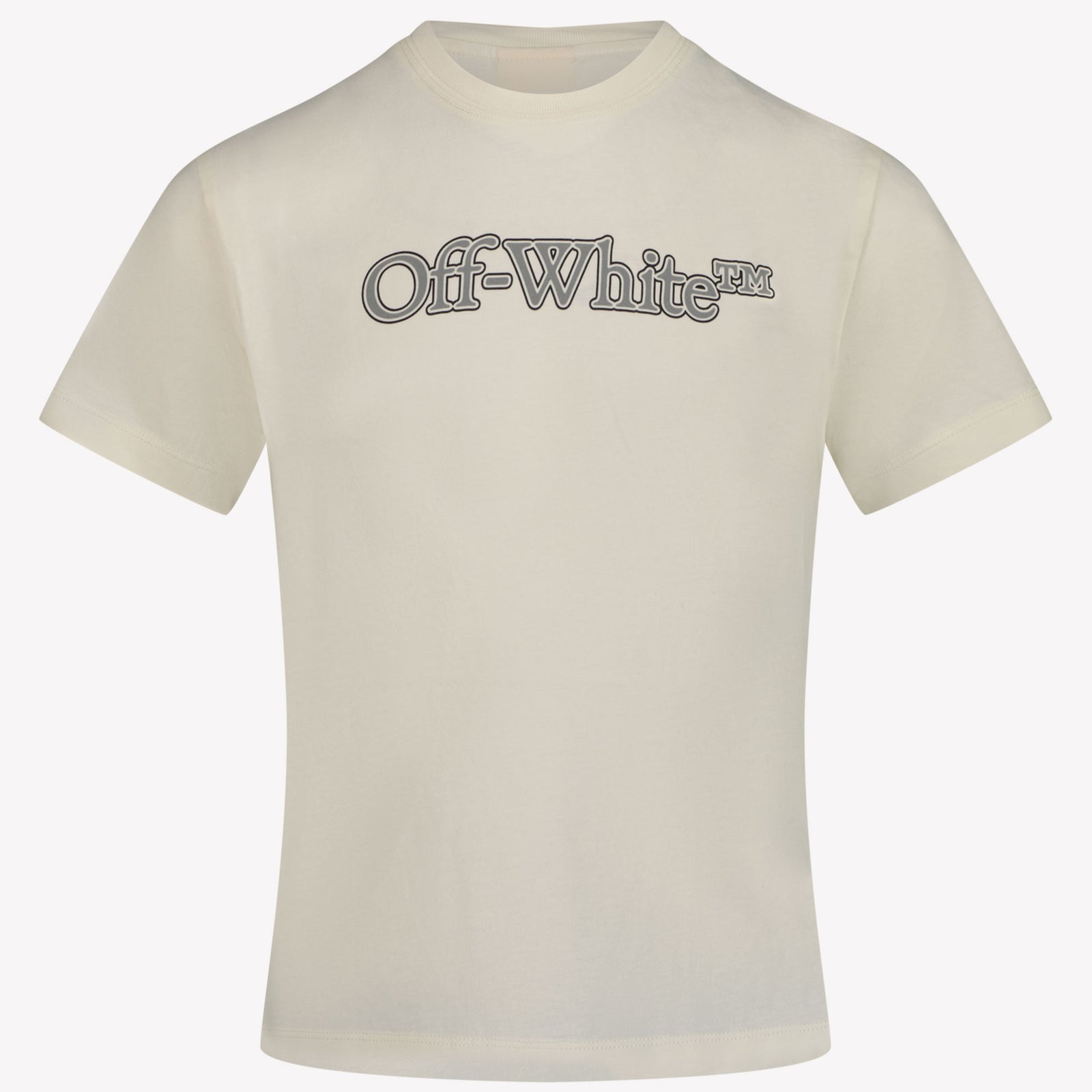 Off-White Chicos Camiseta Blanco Roto