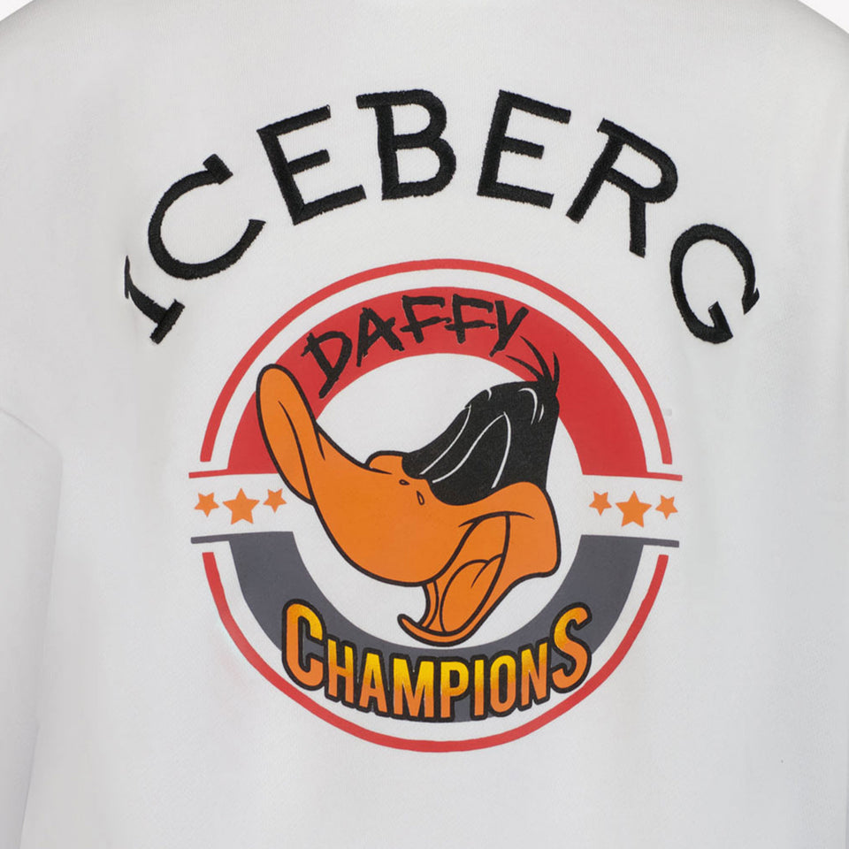 Iceberg Enfant Garçons Pull-over Blanc