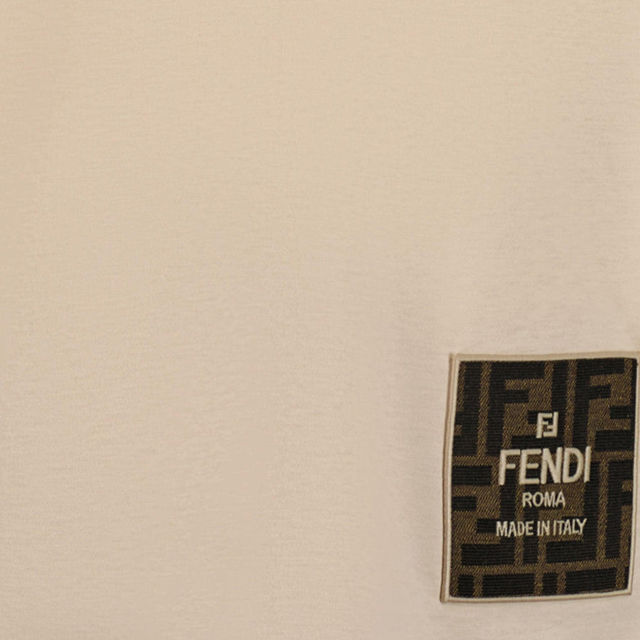 Fendi Unisexe T-shirt Beige