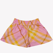 Burberry Babyjenter shorts rosa