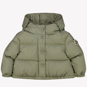 Moncler Baby Mädchen Winterjacke Olivgrün