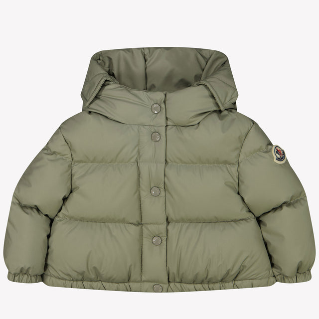 Moncler Chicas bebé chaqueta de invierno oliva verde