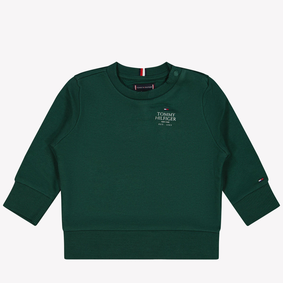 Tommy Hilfiger Bambino Ragazzi Maglione Verde