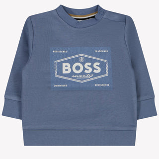 Boss Bébé Garçons Pull-over Bleu Clair