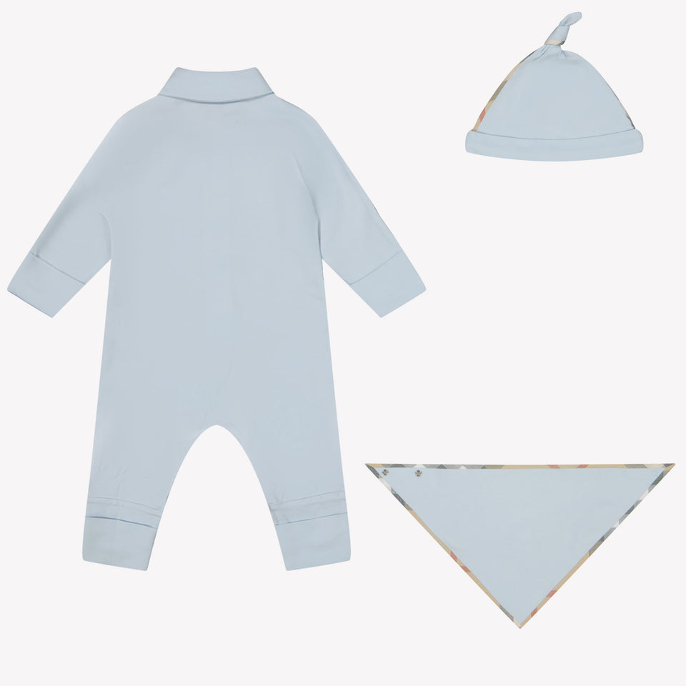 Burberry Hamilton baby boys set in Light Blue