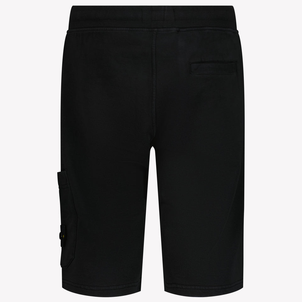 Stone Island Kids Boys Shorts In Black