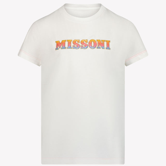 Missoni Kinder Meisjes T-shirt Off White