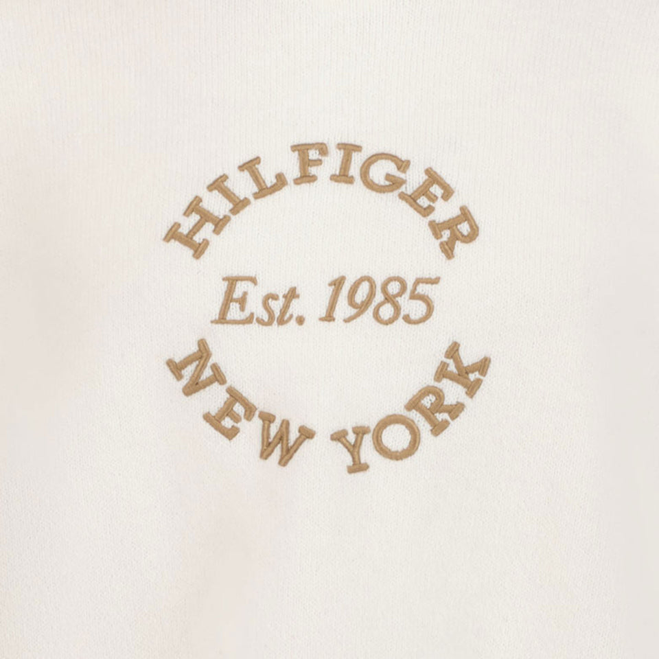 Tommy Hilfiger Ragazzo Ragazze Maglione Bianco