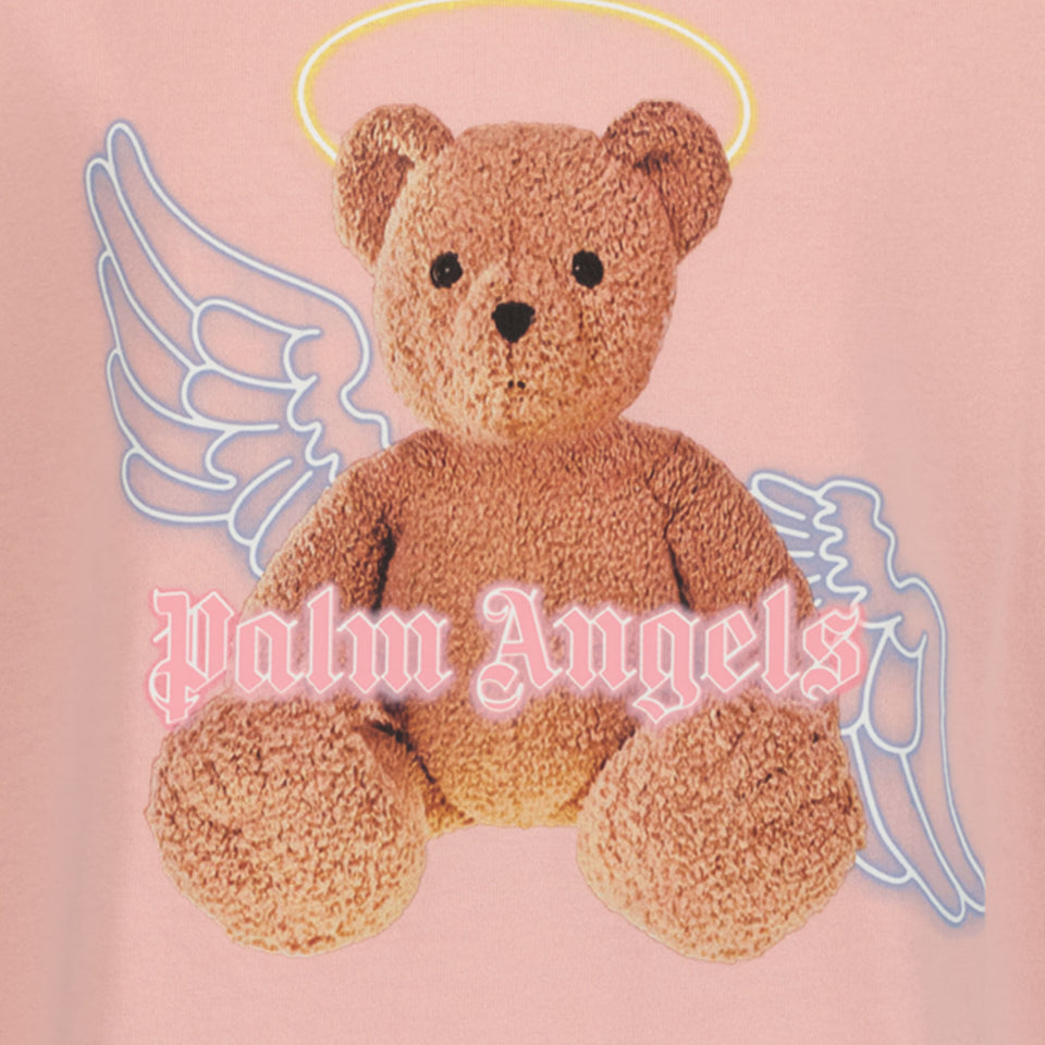 Palm Angels Ragazze Maglietta Rosa