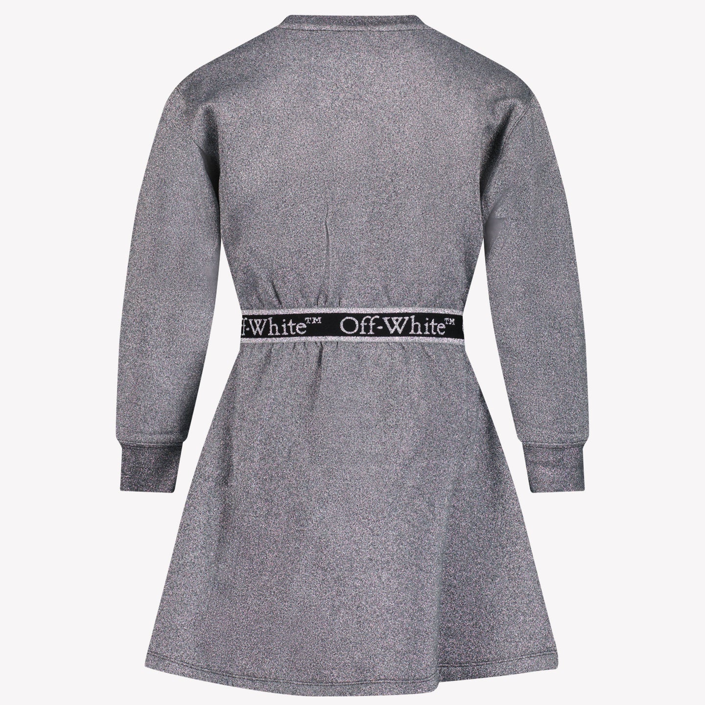 Off-White Mädchen Kleid Silber