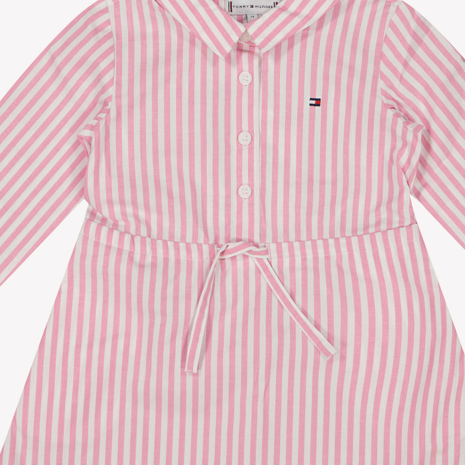 Tommy Hilfiger Baby Mädchen Kleid Hellrosa