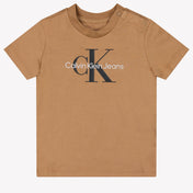 Calvin Klein Bébé Unisexe T-shirt Beige