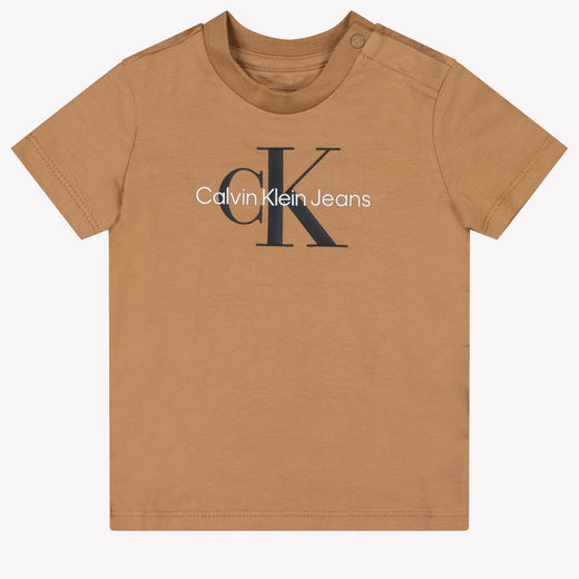 Calvin Klein Bébé Unisexe T-shirt en lumière Marron