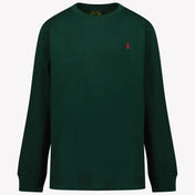 Ralph Lauren Camiseta de chicos verde