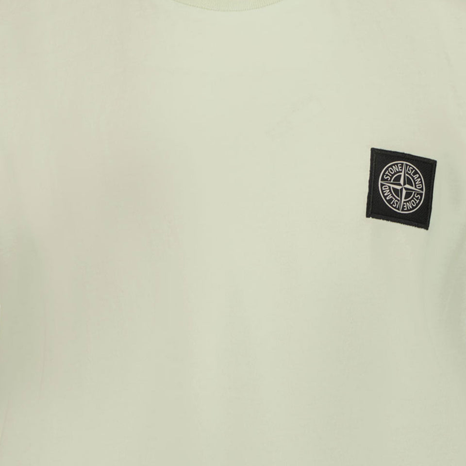 Stone Island Kinderjungen im T-Shirt Limette