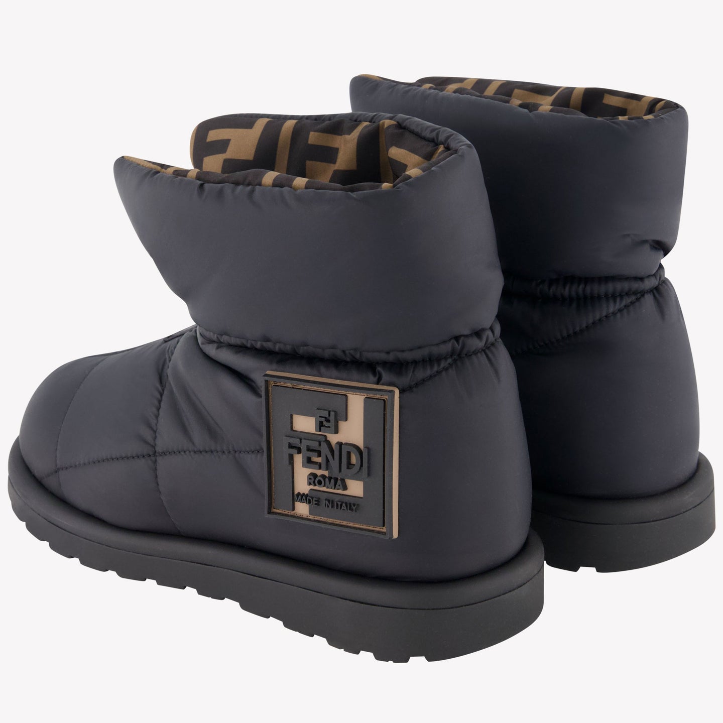 Fendi Unisex Botas de nieve Negro