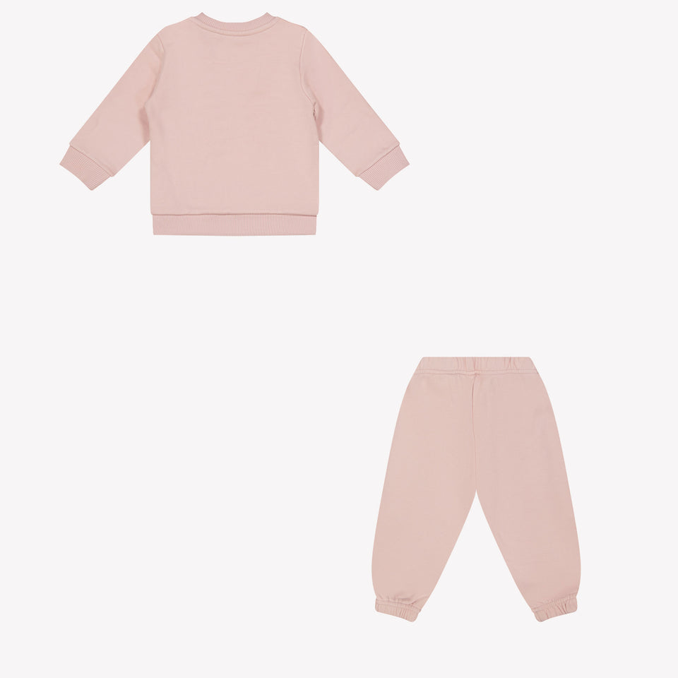 Off-White Bébé Filles Costume de jogging Rose Léger