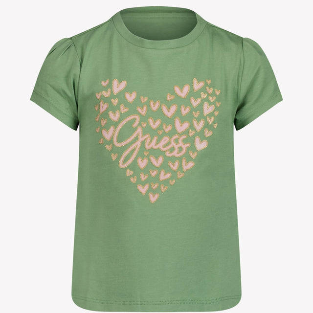Guess Kinder Meisjes T-Shirt Groen 2Y