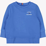 Tommy Hilfiger Baby Boys suéter azul