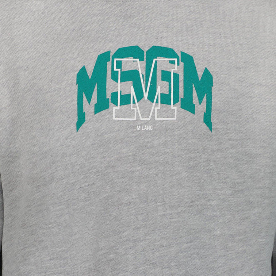MSGM Enfant Garçons Pull Gris