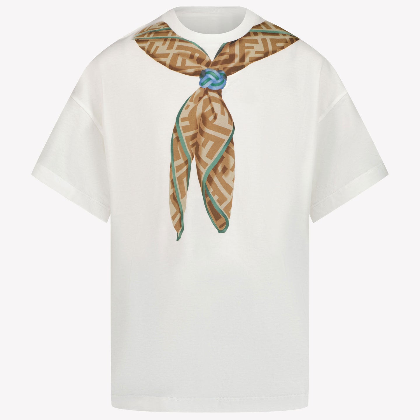 Fendi Kinder Unisex T-Shirt in Weiß