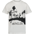 Moncler Kinder Jongens T-Shirt Wit