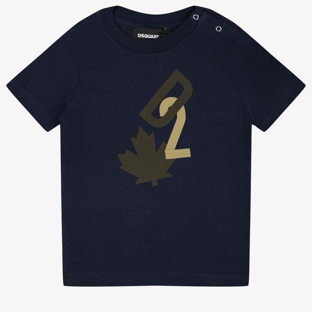 Dsquared2 Baby Jongens T-shirt Navy 3 mnd