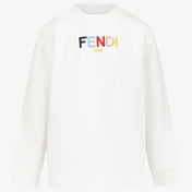 Fendi Niños unisex suéter blanco