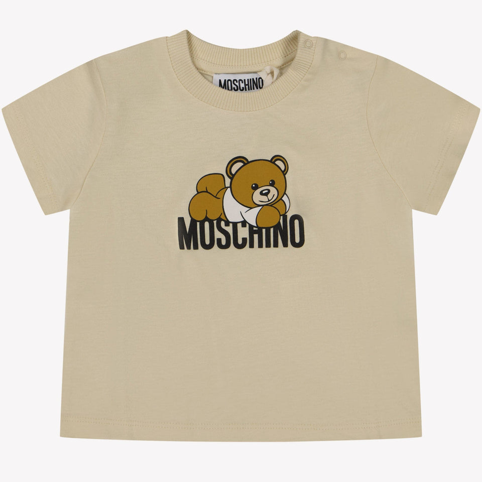 Moschino Baby Unisex T-shirt Beige 3/6