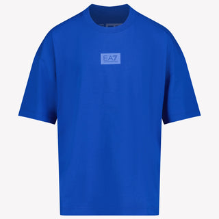 EA7 Chicos Camiseta Azul Cobalto