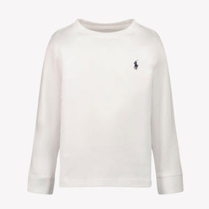 Ralph Lauren niños Chicos Camiseta adentro Blanco