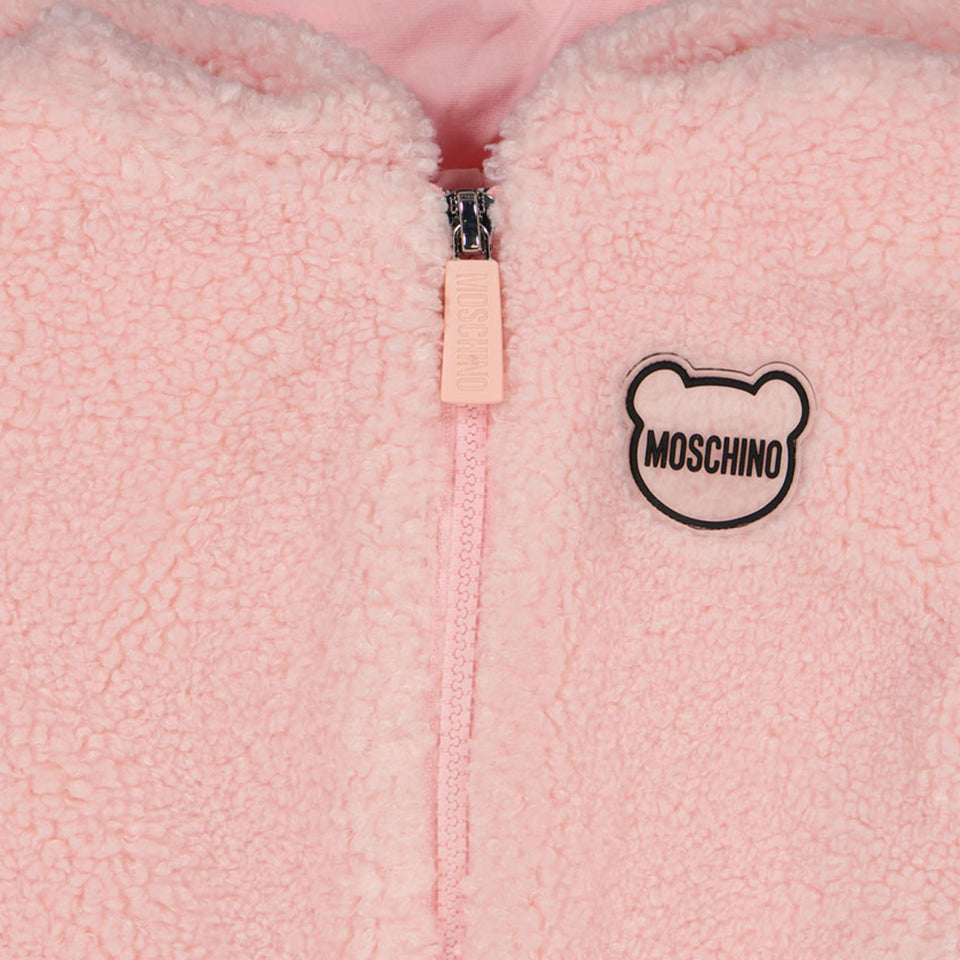 Moschino Baby unisex intermediate jacket Light Pink