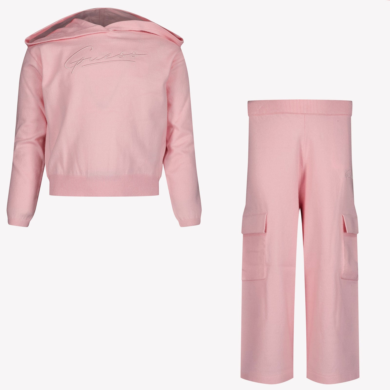 Guess Enfant Filles Costume de jogging Rose Léger