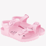 Birkenstock dívky sandály světle růžové