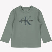 Calvin Klein Tričko pro chlapecké chlapce zelené