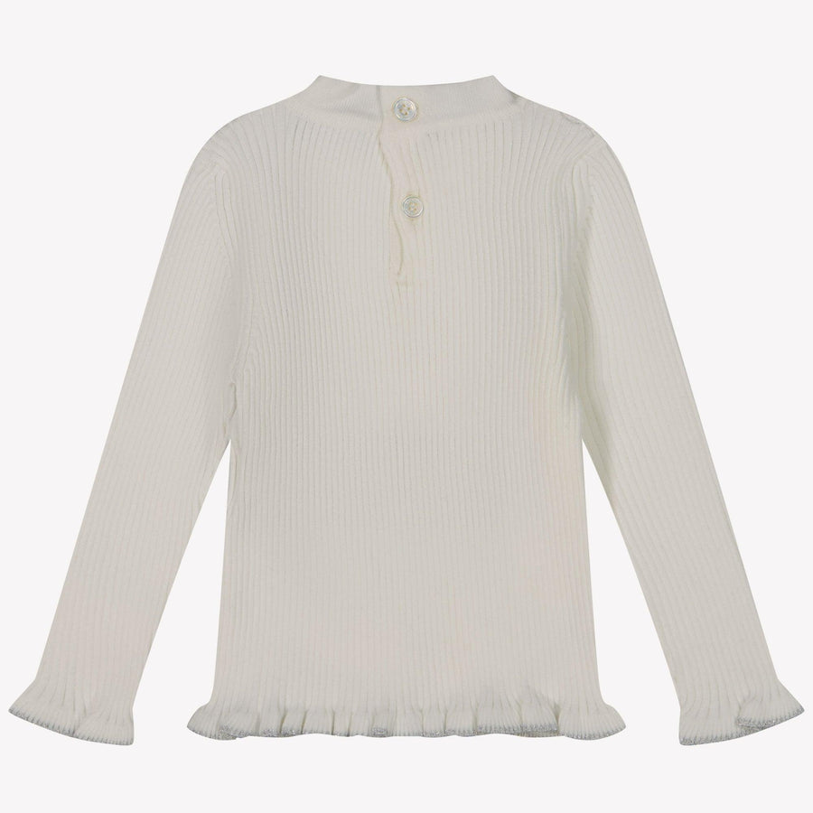 BalmaBaby Mädchen Pullover Weiß