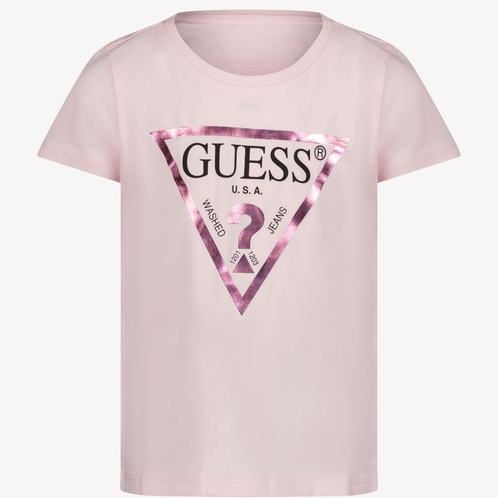 Guess Ragazze Maglietta Rosa Chiaro