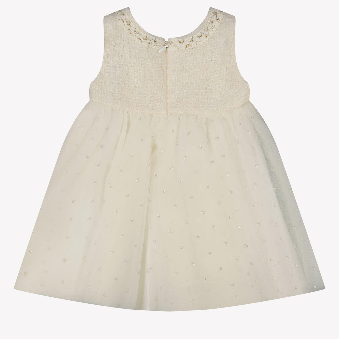 MonnaLisa Bebé Chicas Vestido Blanco Roto