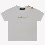 Balmain Bebé Chicas Camiseta Blanco