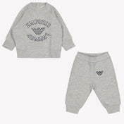 Armani Baby Boys Jogging Suit Gray