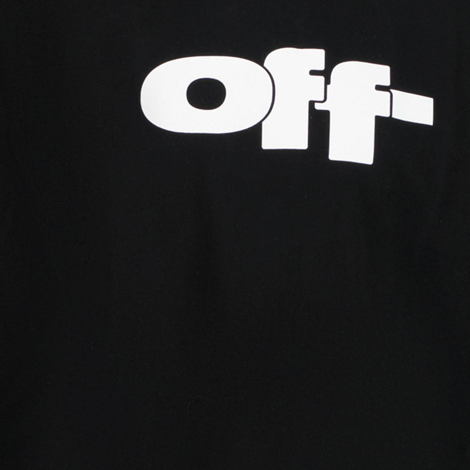 Off-White Jungen T-Shirt Schwarz